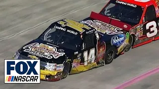 Sledgehammer Thrown at Kevin Harvick After Wreck - NASCAR Trucks Martinsville 2013