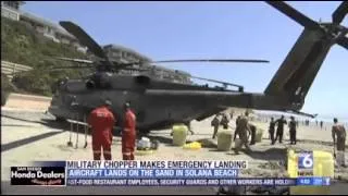 Military chopper makes emergency landing