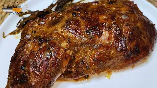Shoulder of lamb cooked in the oven for 7 hours (tender and moist as desired)