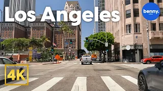 4K Driving Downtown Los Angeles