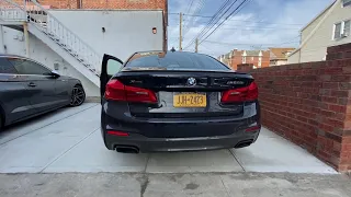 2019 BMW M550i xDrive 4.4L V8 Cold Start - Stock Exhaust!