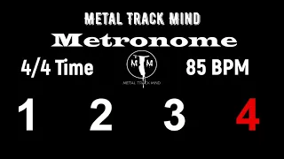 Metronome 4/4 Time 85 BPM visual numbers