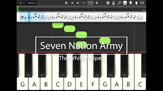 Piano Playalong - Seven Nation Army by the White Stripes