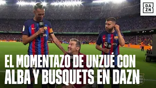 Juan Carlos Unzué, Jordi Alba, Sergio Busquets y un momentazo en DAZN: ¡pura emoción en el Camp Nou!