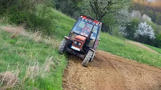 Zetor 5245 - Frezanje u velikoj strani - ZANOŠENJE TRAKTORA