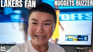 Lakers Fan Reacts to loss vs. Nuggets! BUZZER BEATER 2024 NBA Playoffs First Round Game 5