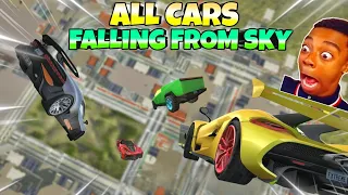 All cars falling from sky🤯||Extreme car driving simulator🔥||