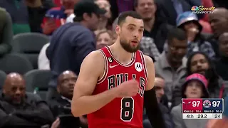 Zach LaVine catch & shoot & tied the game🔥🔥 Bulls Vs Wizards Jan.11 2022 - 2023 Season