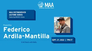 2023 MAA Distinguished Lecture Series featuring Federico Ardila-Mantilla