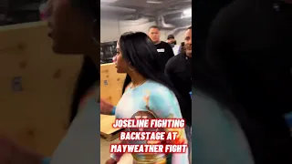 Joseline Fighting Backstage At Mayweather Fight #joselinehernandez #mayweather