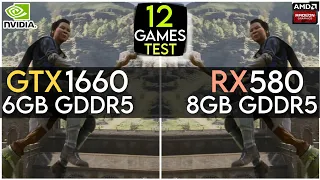 GTX 1660 vs RX 580 | Test In 12 Games | Best Comparison In 2023 !