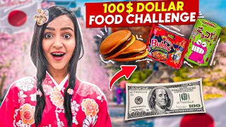 $100 STREET Food Challenge in JAPAN || GOLD ICE CREAM, BUBBLE TEA ..