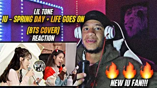 iu’s bts covers | spring day + life goes on *iu reaction*