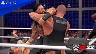 WWE 2K22 - Elimination Chamber Match Big Show v Braun v Omos v Khali v Reigns v Lesnar | PS5™ [4K60]