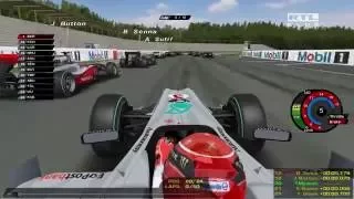 rFactor F1 2010 Michael Schumacher Career Mode Part 9: Germany