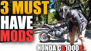 Three Must Have Motorcycle Mods For Your Honda CB1000R Black Edition