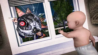 My Baby Keeps Kidnapping Monsters in Gmod?! (Full Movie)