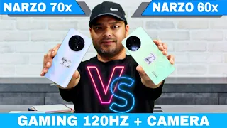 Realme Narzo 70x Vs Realme Narzo 60x ⚡Unboxing & Comparison ⚡Full Details in Hidni 🔥