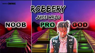 Juice WRLD - Robbery - Noob vs Pro vs God (Fortnite Music Blocks) with Map Code!