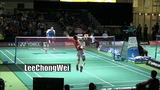 How to beat the powerful tall player from Lee Chong Wei.