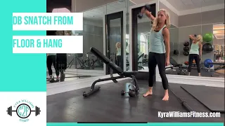 How to do Dumbbell Snatches with Online Personal Trainer Kyra Williams Fitness