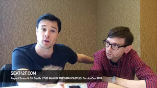 Rupert Evans & DJ Qualls THE MAN IN THE HIGH CASTLE Interview Comic Con 2016