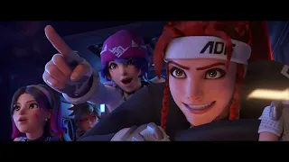 LE SSERAFIM 'Perfect Night' But it's only the OVERWATCH 2 Cinematic bits