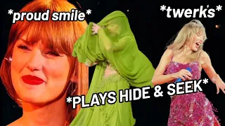 Taylor Swift being a COMEDIAN at the eras tour for 3 min straight