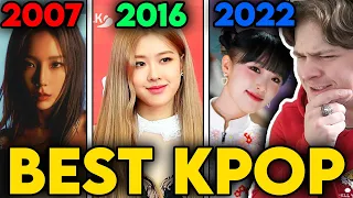 NON K-POP Fan Reacts to Most legendary KPOP debuts of each year! female version (2007 - 2022)