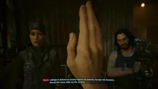Cyberpunk 2077 Johnny insults you if you take the Oath