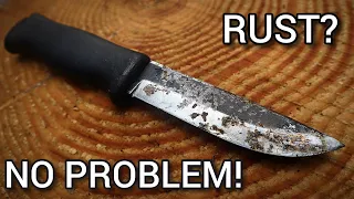 Carbon Steel Knives - How to Get Rid of Rust on Field!