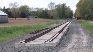 Abandoned railroad line being restored - CNZR Armory Branch - May 2023 Update