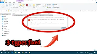 How To Fix "Operation Did Not Complete Successfully Because The File Contains A Virus or potentially