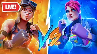 RYAN VS HANEY! 🔴 LIVE FORTNITE NO MIC GAMEPLAY W/ VIEWERS! 😨 - 110/365