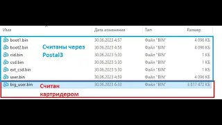 Чтение eMMC Postal3 и картридером