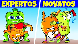 EL DEPORTE ES VIDA || Novatos vs. pros en el gimnasio || La Pareja Pera