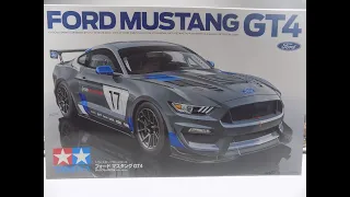 Unboxing Ford Mustang GT4 1/24 Tamiya