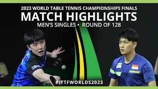 Tomokazu Harimoto vs Chew Clarence | MS R128 | 2023 ITTF World Table Tennis Championships Finals