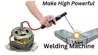 welding machine I turn Washing Machine Motor into 220v electric welding machine