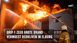 Very large fire destroys several businesses in Elburg
