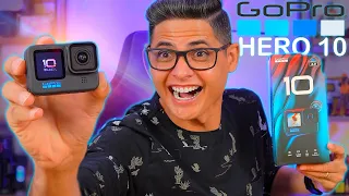 IMPORTEI uma GoPro HERO 10 do AliExpress - Essa CÂMERA É INCRÍVEL! Unboxing e Impressões