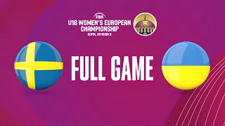 Sweden v Ukraine | Full Basketball Game | FIBA U18 Women's European Championship 2023 - Division B