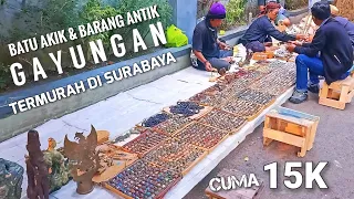 KOLEKSINYA BANYAK BANGET ! Batu akik & Barang antik di Lapak Abah Mansyur Surabaya Jawa Timur