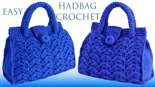 Bolso a Crochet Punto 3D en relieve tejido con ganchillo fácil