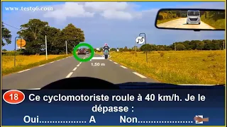 Nouveaux examen 👍 2023🕗 @CodeDeLaRouteEnFrance  🇫🇷 Sérié #1 Q 01 à 40 Panneaux de signalisation