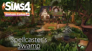 SPELLCASTER'S SWAMP 🧙 // SIMHAIN COLLAB // Sims 4 Speed Build // NoCC