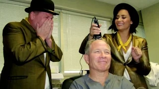 Demi Lovato & James Corden Sing Telegrams & Shave Head - VIDEO