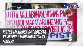 Piston makikiisa sa protesta vs jeepney modernization sa Martes | TV Patrol