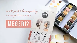 Új akvarell festéket próbálok ki | Art Philosophy Confections Complexions Unboxing | kezdő festés