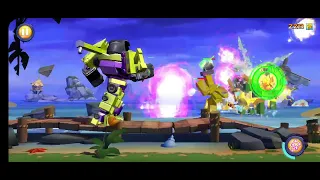 Angry birds transformers gameplay with devastator